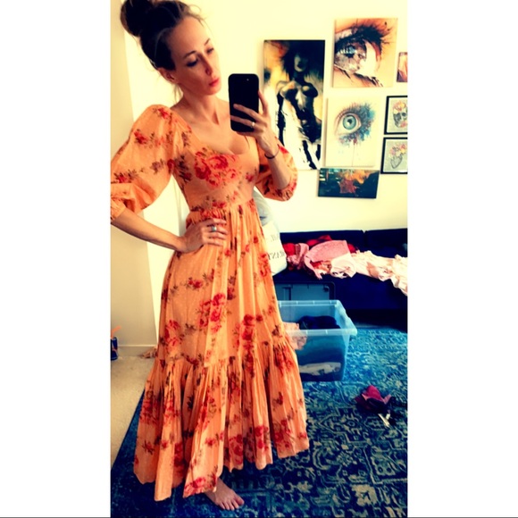 LoveShackFancy Colby Dress in Pink Lemonade NWT 0 - Picture 9 of 16